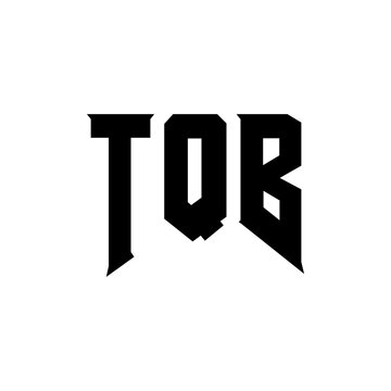 TQB letter logo design for technology company. TQB logo design black and white color combination. TQB logo, TQB vector, TQB design, TQB icon, TQB alphabet. TQB typography logo design.