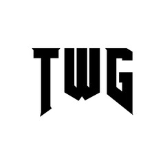 TWG letter logo design for technology company. TWG logo design black and white color combination. TWG logo, TWG vector, TWG design, TWG icon, TWG alphabet. TWG typography logo design.