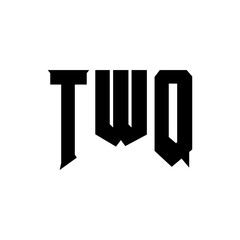 TWQ letter logo design for technology company. TWQ logo design black and white color combination. TWQ logo, TWQ vector, TWQ design, TWQ icon, TWQ alphabet. TWQ typography logo design.