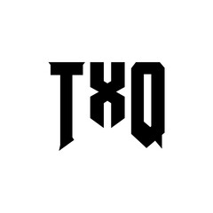 TXQ letter logo design for technology company. TXQ logo design black and white color combination. TXQ logo, TXQ vector, TXQ design, TXQ icon, TXQ alphabet. TXQ typography logo design.