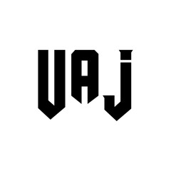 UAJ letter logo design for technology company. UAJ logo design black and white color combination. UAJ logo, UAJ vector, UAJ design, UAJ icon, UAJ alphabet. UAJ typography logo design.