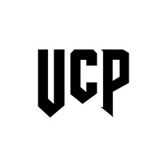 UCP letter logo design for technology company. UCP logo design black and white color combination. UCP logo, UCP vector, UCP design, UCP icon, UCP alphabet. UCP typography logo design.