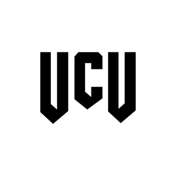 UCU letter logo design for technology company. UCU logo design black and white color combination. UCU logo, UCU vector, UCU design, UCU icon, UCU alphabet. UCU typography logo design.