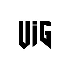 UIG letter logo design for technology company. UIG logo design black and white color combination. UIG logo, UIG vector, UIG design, UIG icon, UIG alphabet. UIG typography logo design.