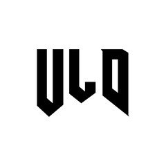 ULD letter logo design for technology company. ULD logo design black and white color combination. ULD logo, ULD vector, ULD design, ULD icon, ULD alphabet. ULD typography logo design.