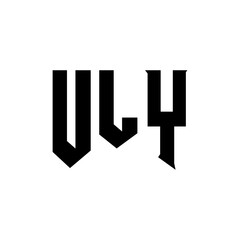ULY letter logo design for technology company. ULY logo design black and white color combination. ULY logo, ULY vector, ULY design, ULY icon, ULY alphabet. ULY typography logo design.