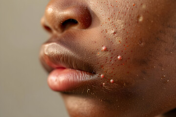 Visual Representation of Symptomatic Effects Following a Tsetse Fly Bite on Human Skin