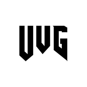 UVG letter logo design for technology company. UVG logo design black and white color combination. UVG logo, UVG vector, UVG design, UVG icon, UVG alphabet. UVG typography logo design.