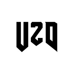 UZD letter logo design for technology company. UZD logo design black and white color combination. UZD logo, UZD vector, UZD design, UZD icon, UZD alphabet. UZD typography logo design.