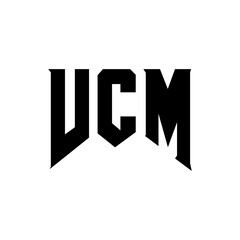 VCM letter logo design for technology company. VCM logo design black and white color combination. VCM logo, VCM vector, VCM design, VCM icon, VCM alphabet. VCM typography logo design.