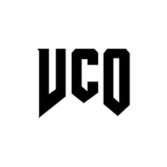 VCO letter logo design for technology company. VCO logo design black and white color combination. VCO logo, VCO vector, VCO design, VCO icon, VCO alphabet. VCO typography logo design.