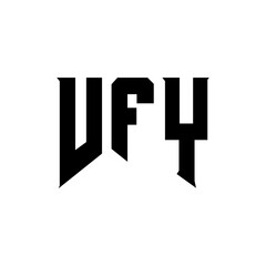 VFY letter logo design for technology company. VFY logo design black and white color combination. VFY logo, VFY vector, VFY design, VFY icon, VFY alphabet. VFY typography logo design.