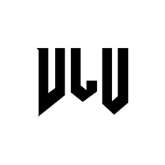 VLU letter logo design for technology company. VLU logo design black and white color combination. VLU logo, VLU vector, VLU design, VLU icon, VLU alphabet. VLU typography logo design.