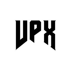 VPX letter logo design for technology company. VPX logo design black and white color combination. VPX logo, VPX vector, VPX design, VPX icon, VPX alphabet. VPX typography logo design.