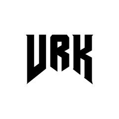 VRK letter logo design for technology company. VRK logo design black and white color combination. VRK logo, VRK vector, VRK design, VRK icon, VRK alphabet. VRK typography logo design.