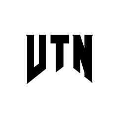 VTN letter logo design for technology company. VTN logo design black and white color combination. VTN logo, VTN vector, VTN design, VTN icon, VTN alphabet. VTN typography logo design.