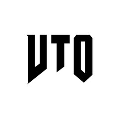 VTO letter logo design for technology company. VTO logo design black and white color combination. VTO logo, VTO vector, VTO design, VTO icon, VTO alphabet. VTO typography logo design.