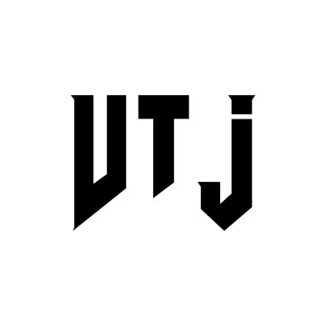 VTJ letter logo design for technology company. VTJ logo design black and white color combination. VTJ logo, VTJ vector, VTJ design, VTJ icon, VTJ alphabet. VTJ typography logo design.