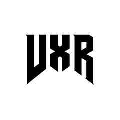 VXR letter logo design for technology company. VXR logo design black and white color combination. VXR logo, VXR vector, VXR design, VXR icon, VXR alphabet. VXR typography logo design.
