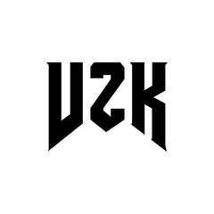 VZK letter logo design for technology company. VZK logo design black and white color combination. VZK logo, VZK vector, VZK design, VZK icon, VZK alphabet. VZK typography logo design.