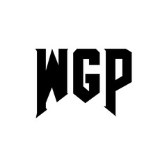 WGP letter logo design for technology company. WGP logo design black and white color combination. WGP logo, WGP vector, WGP design, WGP icon, WGP alphabet. WGP typography logo design.