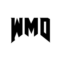 WMD letter logo design for technology company. WMD logo design black and white color combination. WMD logo, WMD vector, WMD design, WMD icon, WMD alphabet. WMD typography logo design.