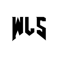 WLS letter logo design for technology company. WLS logo design black and white color combination. WLS logo, WLS vector, WLS design, WLS icon, WLS alphabet. WLS typography logo design.