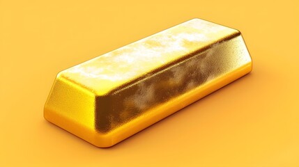 Elegant Golden Metal Bar with Texture Against Pastel Background