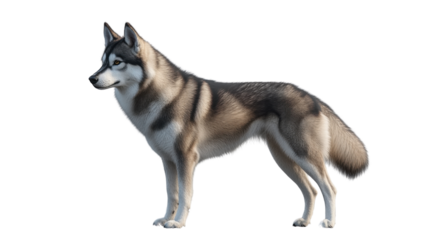 alaskan malamute dog isolated