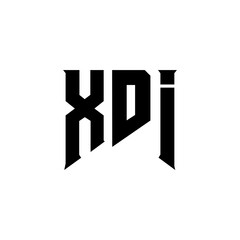 XDI letter logo design for technology company. XDI logo design black and white color combination. XDI logo, XDI vector, XDI design, XDI icon, XDI alphabet. XDI typography logo design.