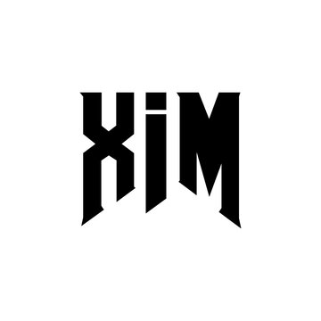 XIM letter logo design for technology company. XIM logo design black and white color combination. XIM logo, XIM vector, XIM design, XIM icon, XIM alphabet. XIM typography logo design.