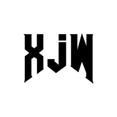 XJW letter logo design for technology company. XJW logo design black and white color combination. XJW logo, XJW vector, XJW design, XJW icon, XJW alphabet. XJW typography logo design.
