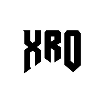 XRO letter logo design for technology company. XRO logo design black and white color combination. XRO logo, XRO vector, XRO design, XRO icon, XRO alphabet. XRO typography logo design.