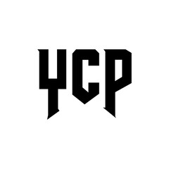 YCP letter logo design for technology company. YCP logo design black and white color combination. YCP logo, YCP vector, YCP design, YCP icon, YCP alphabet. YCP typography logo design.