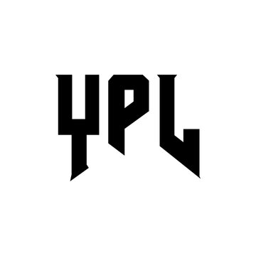 YPL letter logo design for technology company. YPL logo design black and white color combination. YPL logo, YPL vector, YPL design, YPL icon, YPL alphabet. YPL typography logo design.