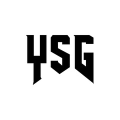 YSG letter logo design for technology company. YSG logo design black and white color combination. YSG logo, YSG vector, YSG design, YSG icon, YSG alphabet. YSG typography logo design.