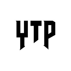 YTP letter logo design for technology company. YTP logo design black and white color combination. YTP logo, YTP vector, YTP design, YTP icon, YTP alphabet. YTP typography logo design.