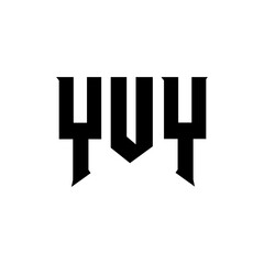 YUY letter logo design for technology company. YUY logo design black and white color combination. YUY logo, YUY vector, YUY design, YUY icon, YUY alphabet. YUY typography logo design.