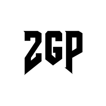 ZGP letter logo design for technology company. ZGP logo design black and white color combination. ZGP logo, ZGP vector, ZGP design, ZGP icon, ZGP alphabet. ZGP typography logo design.