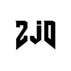 ZJD letter logo design for technology company. ZJD logo design black and white color combination. ZJD logo, ZJD vector, ZJD design, ZJD icon, ZJD alphabet. ZJD typography logo design.