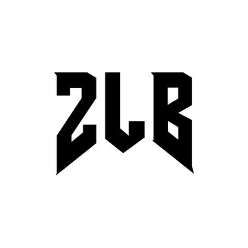ZLB letter logo design for technology company. ZLB logo design black and white color combination. ZLB logo, ZLB vector, ZLB design, ZLB icon, ZLB alphabet. ZLB typography logo design.