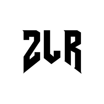 ZLR letter logo design for technology company. ZLR logo design black and white color combination. ZLR logo, ZLR vector, ZLR design, ZLR icon, ZLR alphabet. ZLR typography logo design.