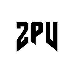 ZPV letter logo design for technology company. ZPV logo design black and white color combination. ZPV logo, ZPV vector, ZPV design, ZPV icon, ZPV alphabet. ZPV typography logo design.