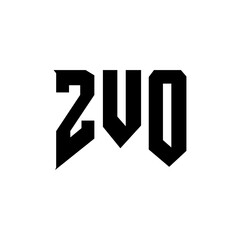 ZVO letter logo design for technology company. ZVO logo design black and white color combination. ZVO logo, ZVO vector, ZVO design, ZVO icon, ZVO alphabet. ZVO typography logo design.