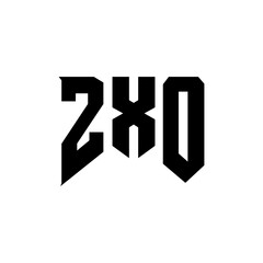 ZXO letter logo design for technology company. ZXO logo design black and white color combination. ZXO logo, ZXO vector, ZXO design, ZXO icon, ZXO alphabet. ZXO typography logo design.