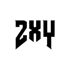 ZXY letter logo design for technology company. ZXY logo design black and white color combination. ZXY logo, ZXY vector, ZXY design, ZXY icon, ZXY alphabet. ZXY typography logo design.