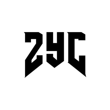 ZYC letter logo design for technology company. ZYC logo design black and white color combination. ZYC logo, ZYC vector, ZYC design, ZYC icon, ZYC alphabet. ZYC typography logo design.