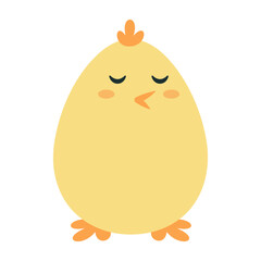 Cute Easter-themed eggs with bunny and chick designs