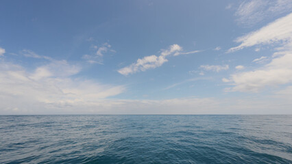 blue sea blue sky horizon