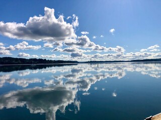 Clouds Reflected on Water